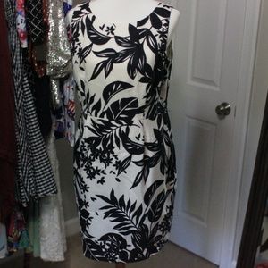 Clues New York B&W Floral Dress